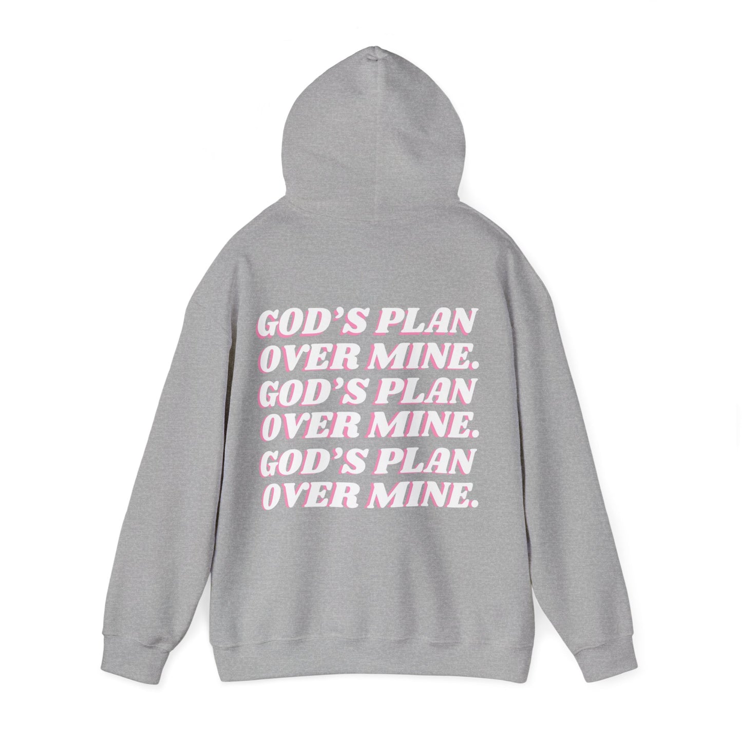 Pretty & Prayed Up Hoodie — "God’s Plan Over Mine" Inspirational Pullover