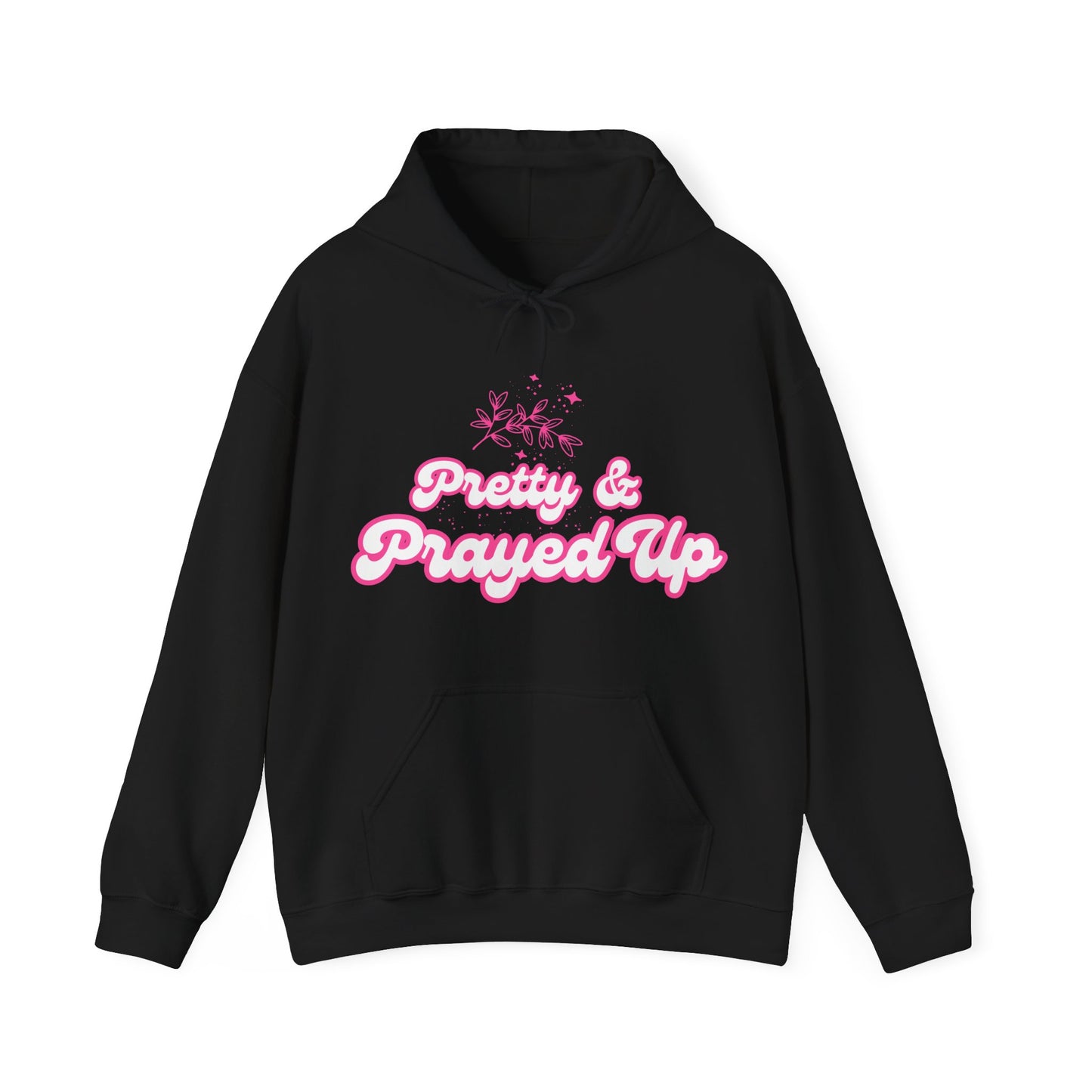 Pretty & Prayed Up Hoodie — "God’s Plan Over Mine" Inspirational Pullover