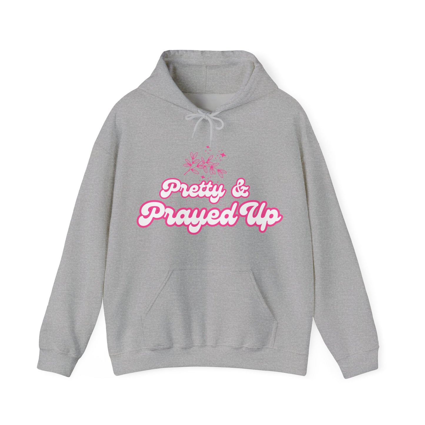 Pretty & Prayed Up Hoodie — "God’s Plan Over Mine" Inspirational Pullover
